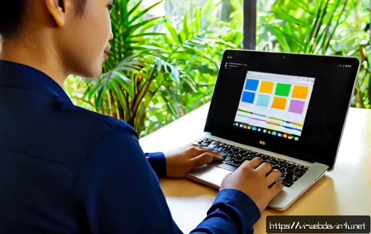 Home 17 웹개발자 기술 스택 확장 - Photorealistic Vietnamese web developer at a tidy home office desk in Ho Chi Minh City, thoughtfully...